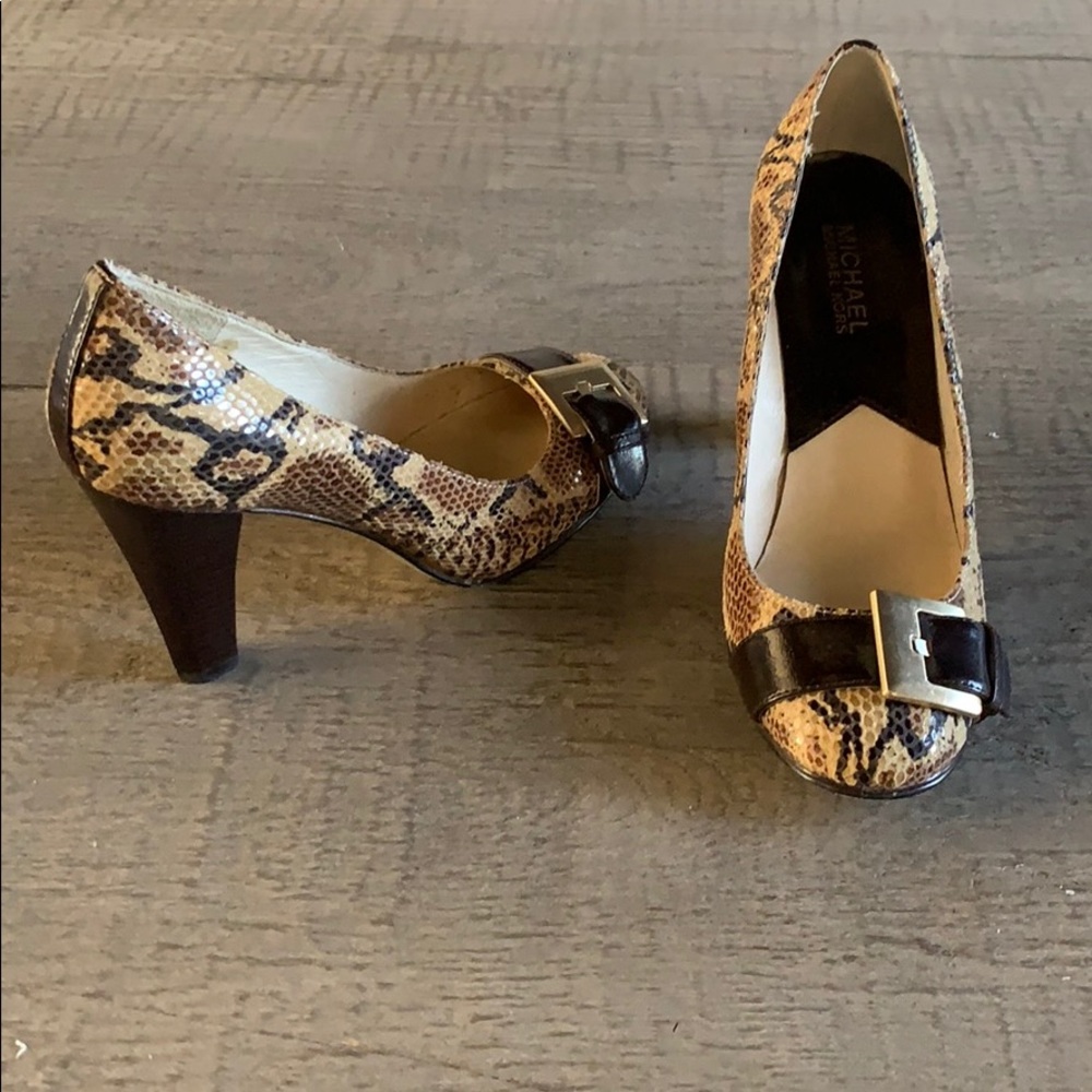 Michael Kors snakeskin heels